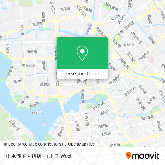 山水湖滨大饭店-西北门 map