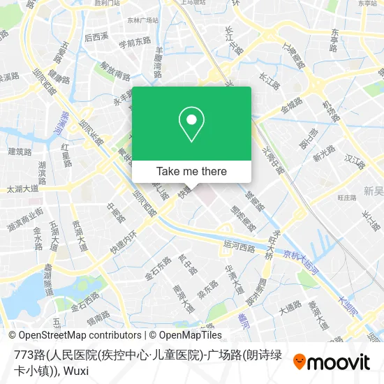 773路(人民医院(疾控中心·儿童医院)-广场路(朗诗绿卡小镇)) map