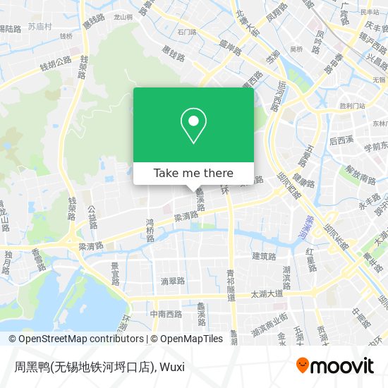 周黑鸭(无锡地铁河埒口店) map