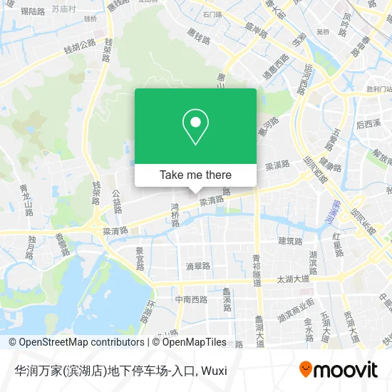 华润万家(滨湖店)地下停车场-入口 map