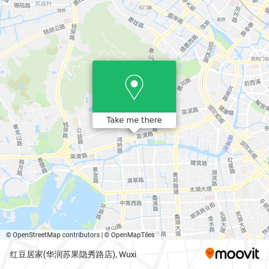 红豆居家(华润苏果隐秀路店) map