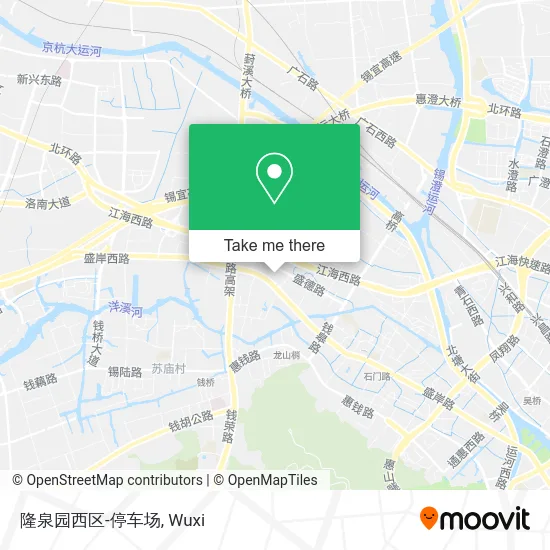 隆泉园西区-停车场 map