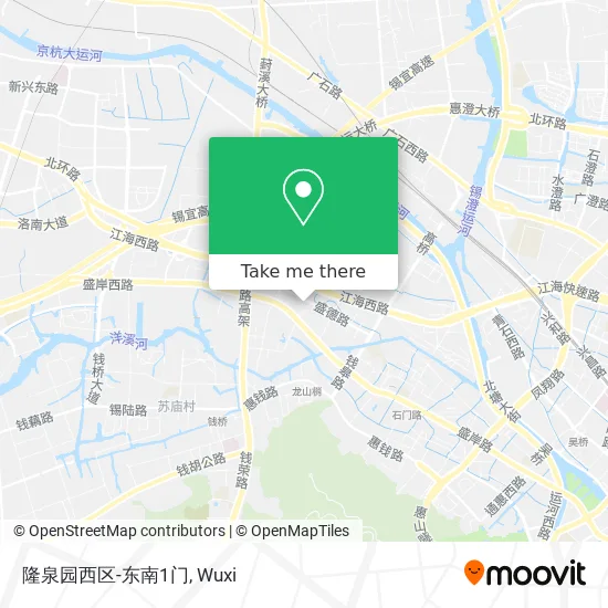 隆泉园西区-东南1门 map