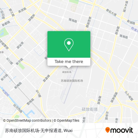 苏南硕放国际机场-无申报通道 map
