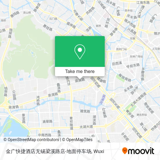 金广快捷酒店无锡梁溪路店-地面停车场 map