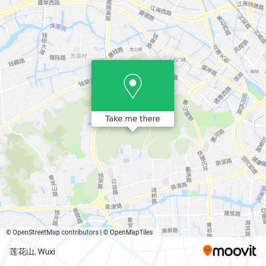 莲花山 map