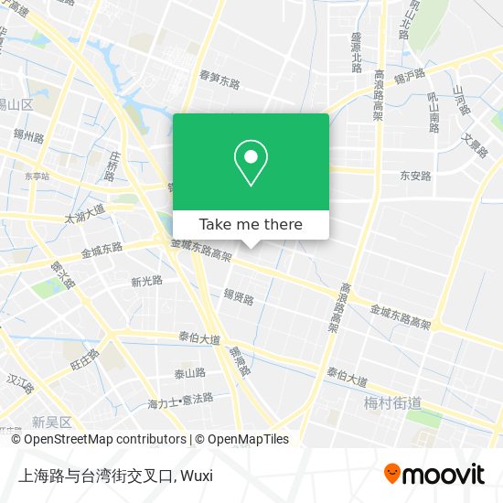 上海路与台湾街交叉口 map