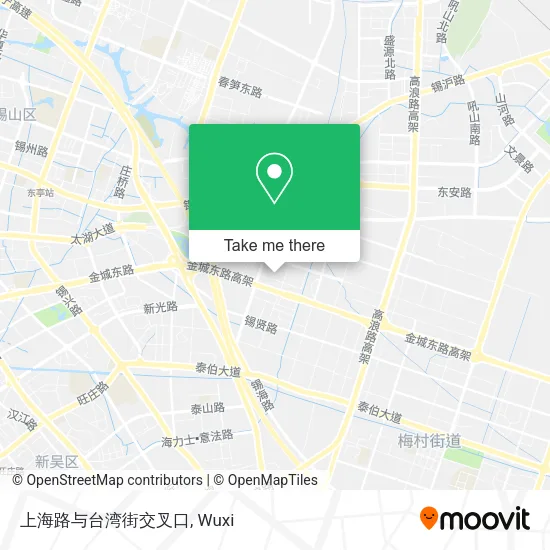 上海路与台湾街交叉口 map