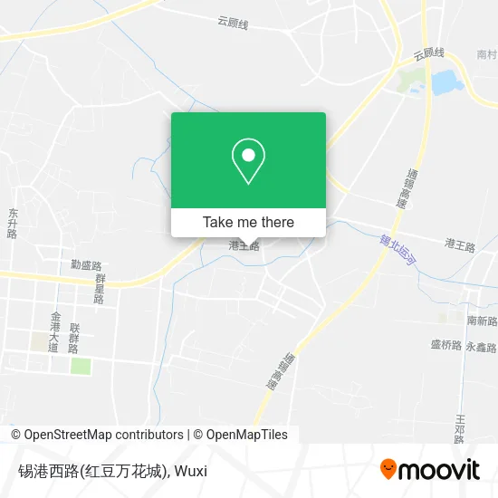锡港西路(红豆万花城) map