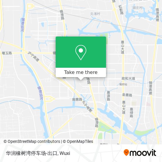 华润橡树湾停车场-出口 map