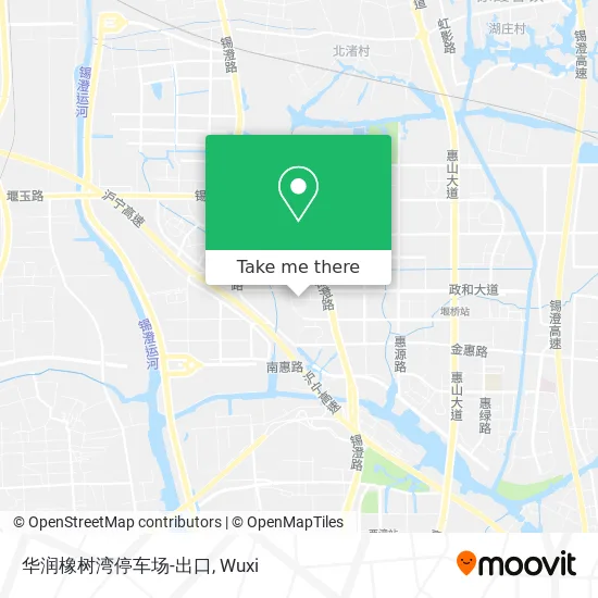 华润橡树湾停车场-出口 map