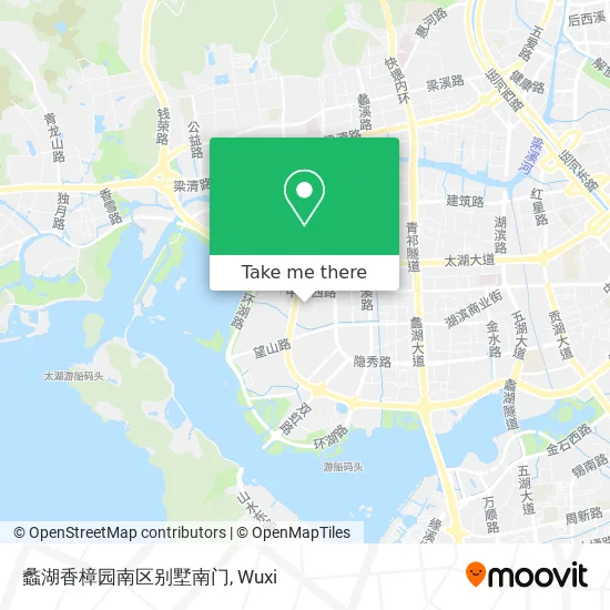 蠡湖香樟园南区别墅南门 map