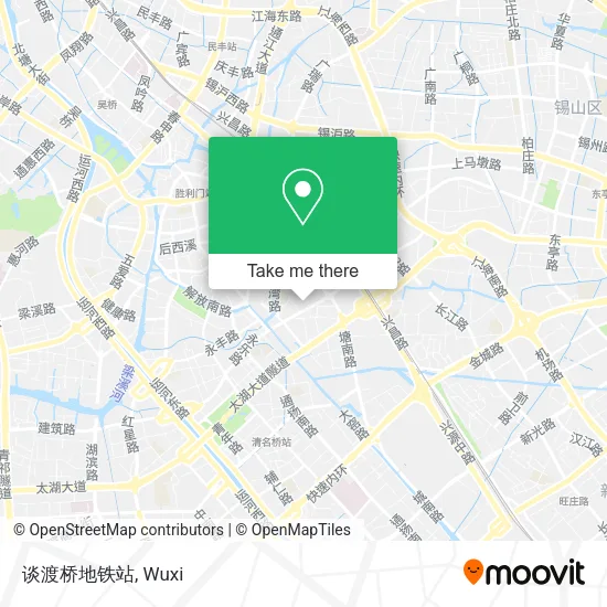 谈渡桥地铁站 map