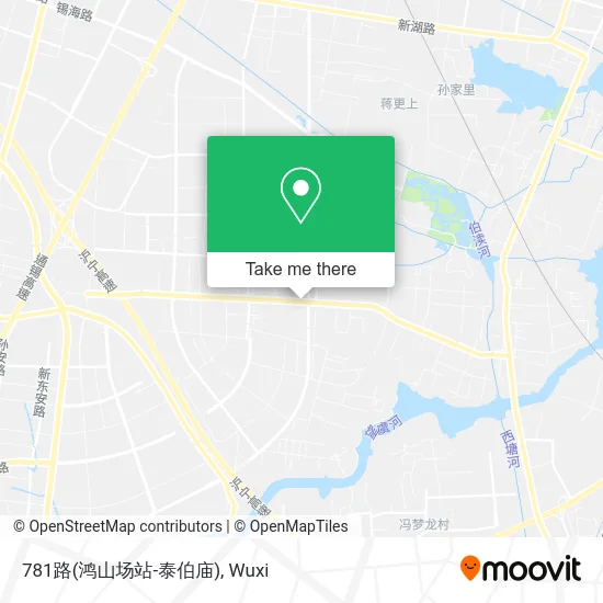 781路(鸿山场站-泰伯庙) map