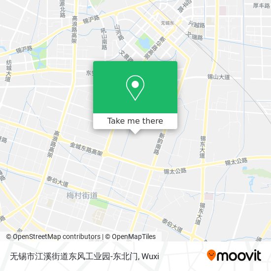无锡市江溪街道东风工业园-东北门 map