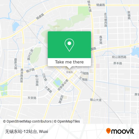 无锡东站-12站台 map