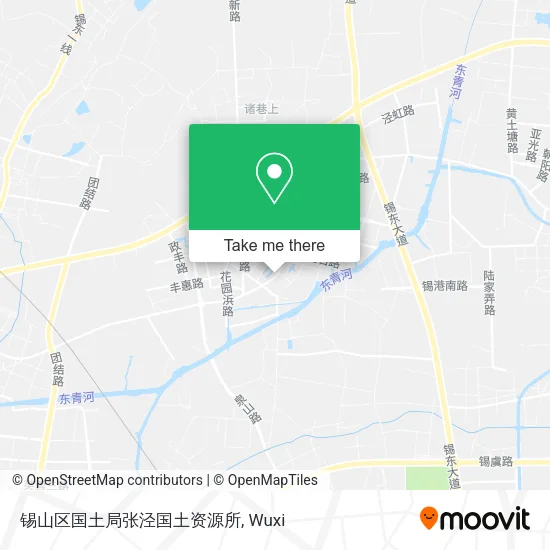 锡山区国土局张泾国土资源所 map