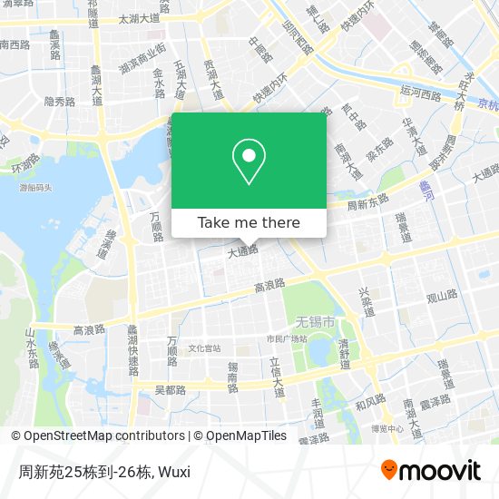 周新苑25栋到-26栋 map