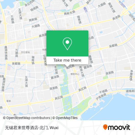 无锡君来世尊酒店-北门 map