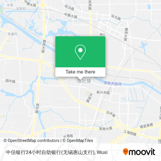 中信银行24小时自助银行(无锡惠山支行) map
