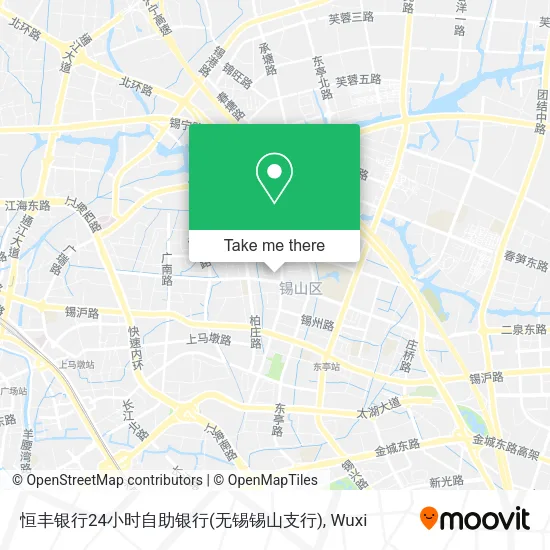 恒丰银行24小时自助银行(无锡锡山支行) map
