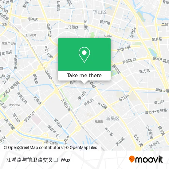 江溪路与前卫路交叉口 map