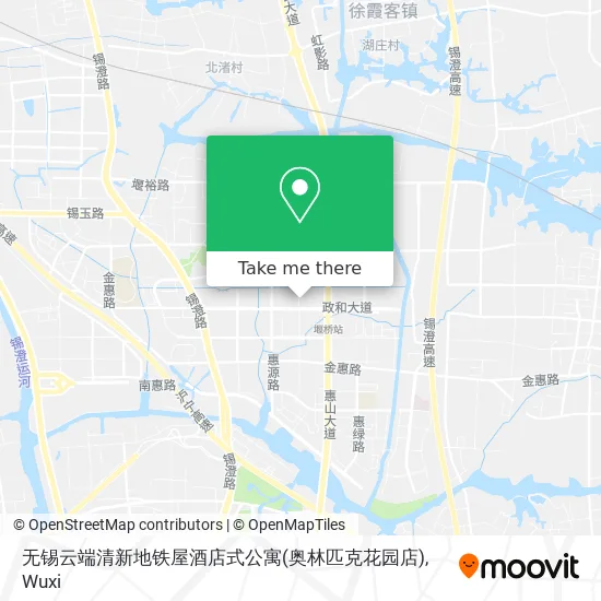 无锡云端清新地铁屋酒店式公寓(奥林匹克花园店) map