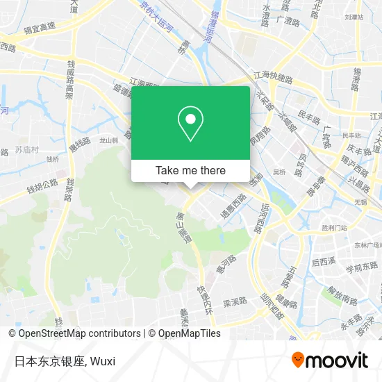 日本东京银座 map