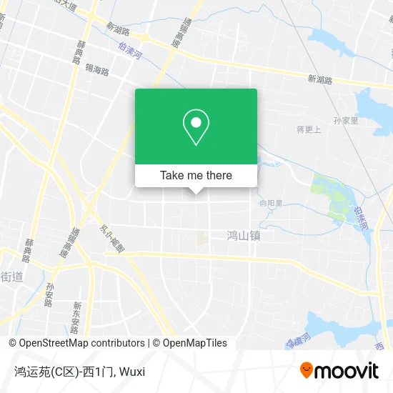 鸿运苑(C区)-西1门 map