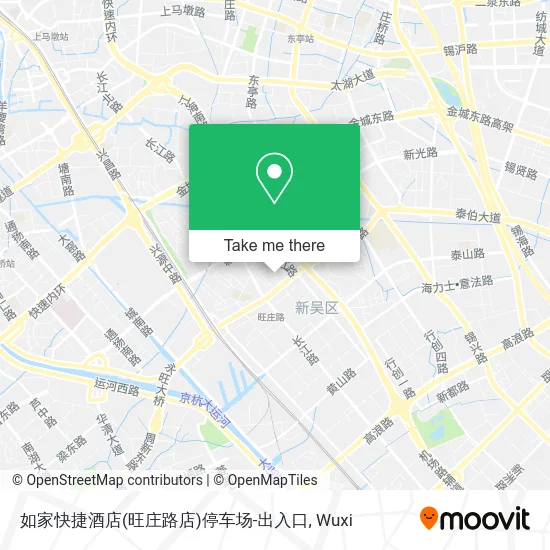 如家快捷酒店(旺庄路店)停车场-出入口 map