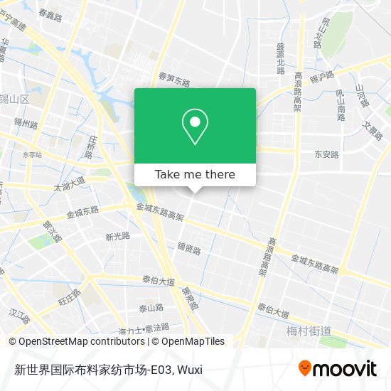 新世界国际布料家纺市场-E03 map
