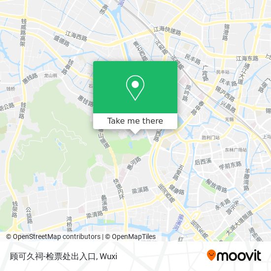 顾可久祠-检票处出入口 map