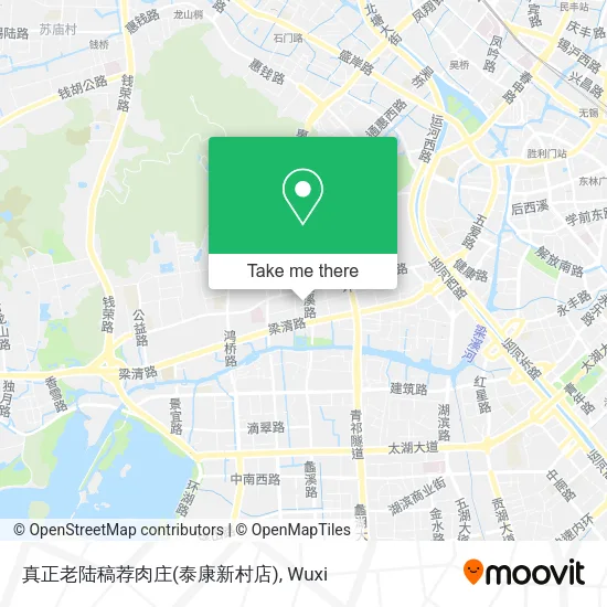 真正老陆稿荐肉庄(泰康新村店) map