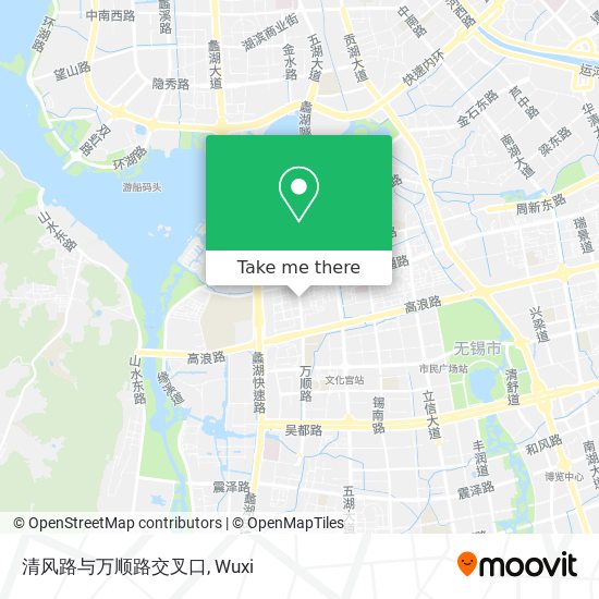 清风路与万顺路交叉口 map