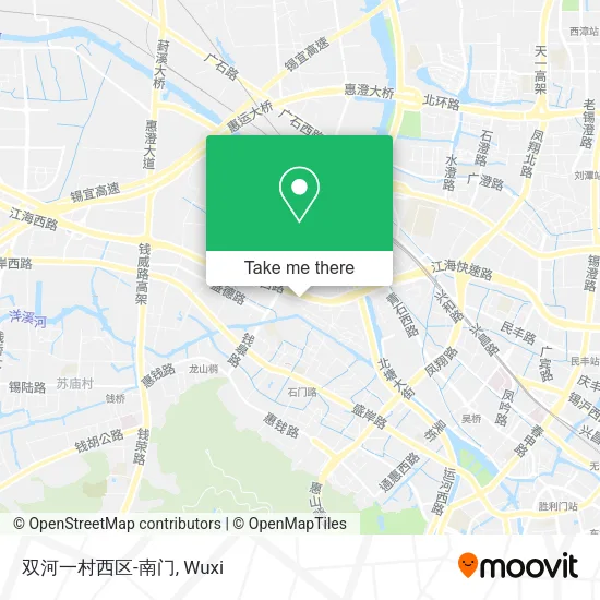 双河一村西区-南门 map