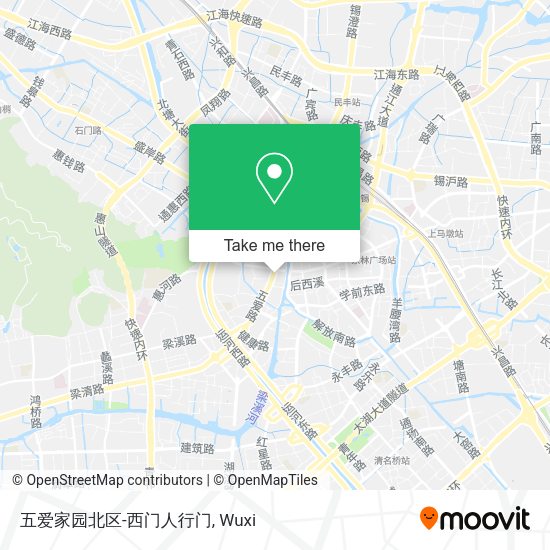 五爱家园北区-西门人行门 map