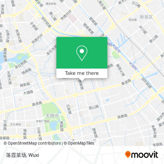 落霞菜场 map