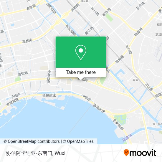 协信阿卡迪亚-东南门 map