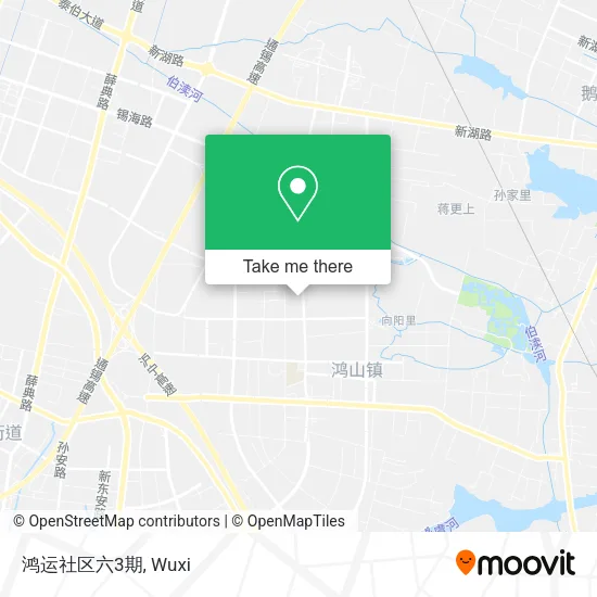 鸿运社区六3期 map
