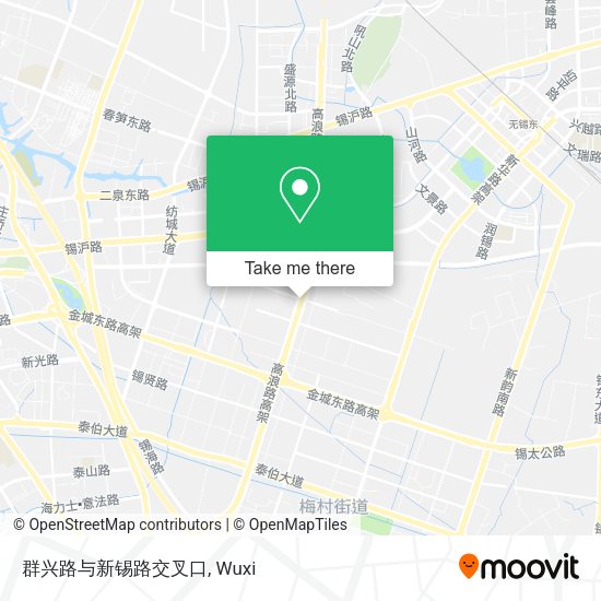 群兴路与新锡路交叉口 map