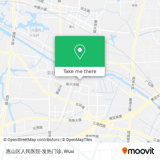 惠山区人民医院-发热门诊 map