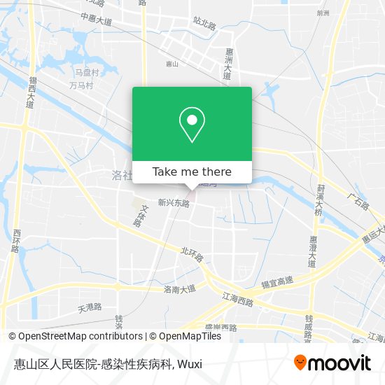 惠山区人民医院-感染性疾病科 map