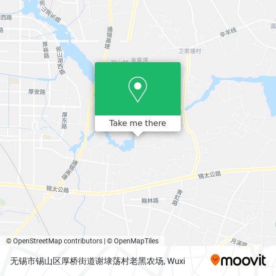 无锡市锡山区厚桥街道谢埭荡村老黑农场 map