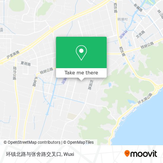 环镇北路与张舍路交叉口 map