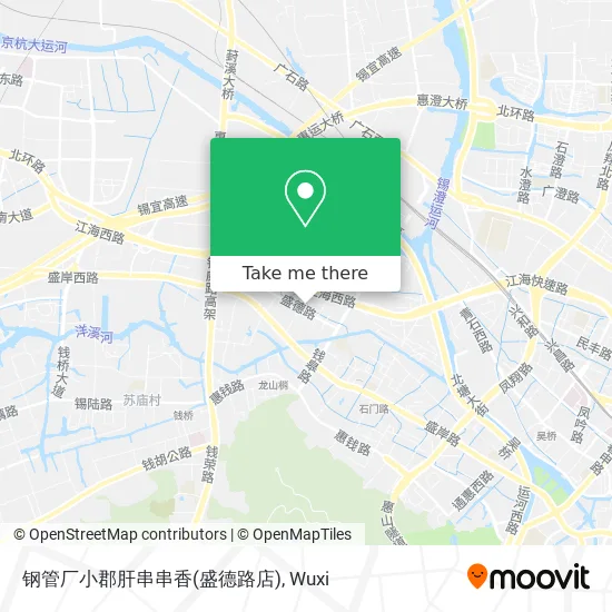钢管厂小郡肝串串香(盛德路店) map