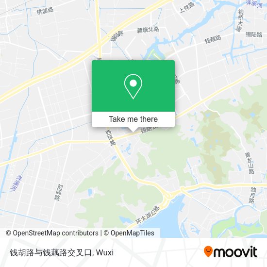 钱胡路与钱藕路交叉口 map