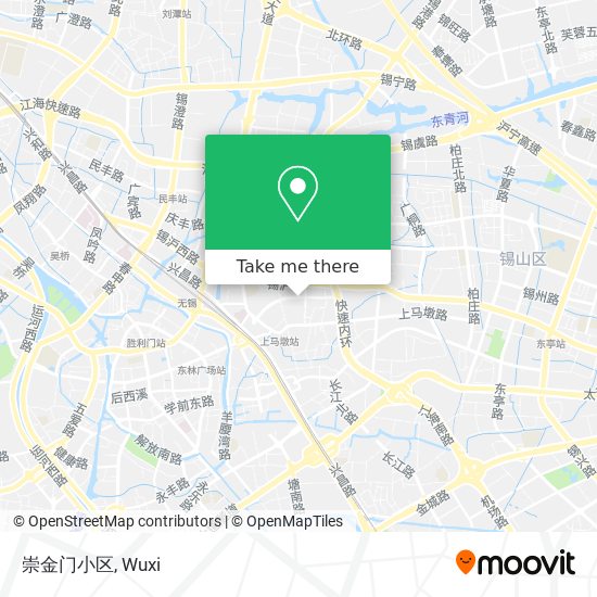 崇金门小区 map