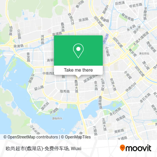 欧尚超市(蠡湖店)-免费停车场 map
