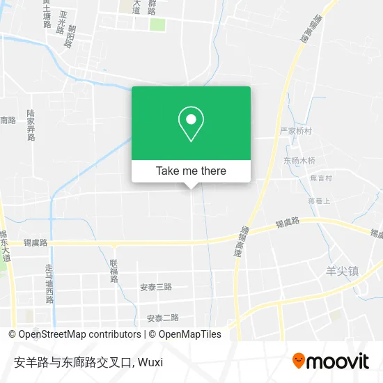 安羊路与东廊路交叉口 map