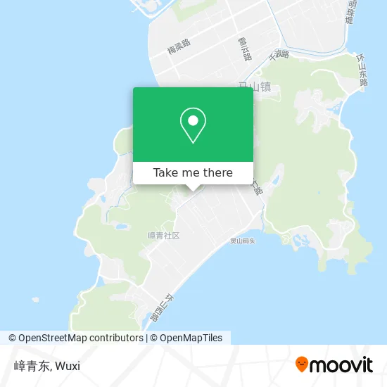 嶂青东 map